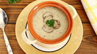 Грибной суп-пюре из замороженных грибов