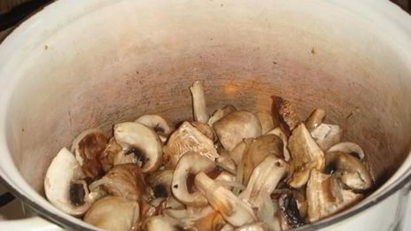 грибной суп-пюре капучино