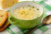 Картофельный суп-пюре с луком пореем