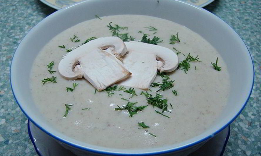 Рецепт картофельный суп-пюре с шампиньонами