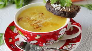 Картофельный суп-пюре с сыром