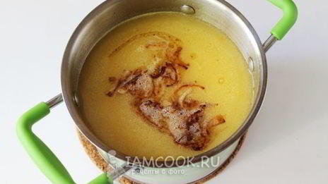 картофельный суп-пюре с сыром