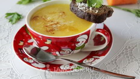 картофельный суп-пюре с сыром