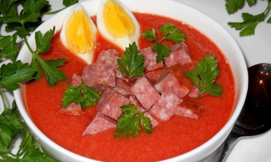 Рецепт холодный томатный суп-пюре сальморехо