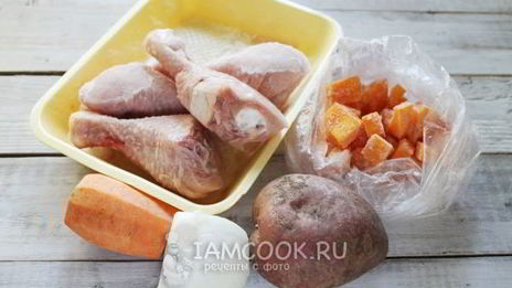 куриный суп-пюре с тыквой