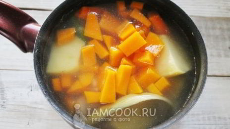 куриный суп-пюре с тыквой