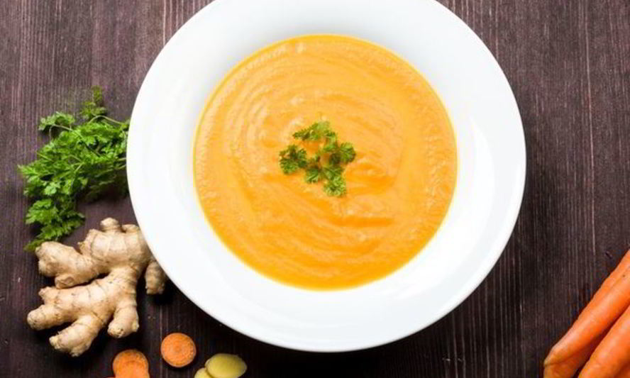 Рецепт морковный суп-пюре с имбирeм