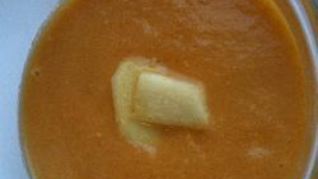 Простой морковный суп-пюре с имбирем