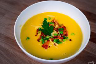 Пряный суп-пюре из тыквы