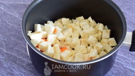 сливочный суп-пюре из корневого сельдерея