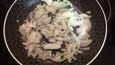 суп-пюре из белой фасоли с баклажанами