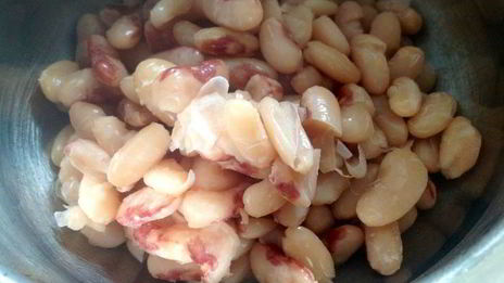 суп-пюре из белой фасоли с баклажанами