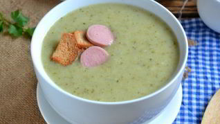 Суп-пюре из брокколи со сливками