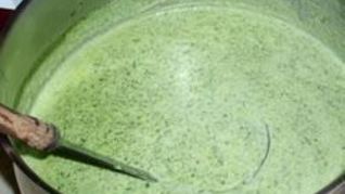 Суп-пюре из кресс салата