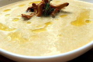 Суп-пюре из лисичек