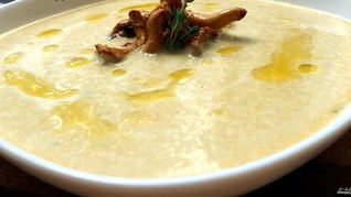 Суп-пюре из лисичек