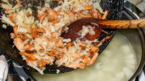 суп-пюре из лисичек