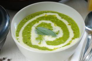 Суп-пюре из лука порея и картофеля