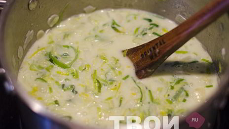 суп-пюре из лука порея