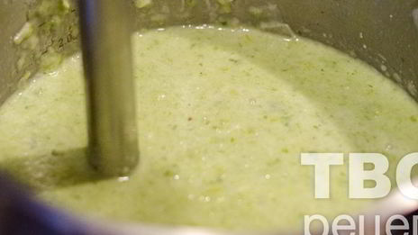 суп-пюре из лука порея