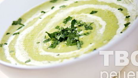 суп-пюре из лука порея