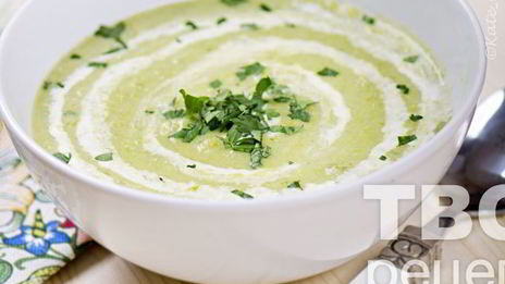 суп-пюре из лука порея