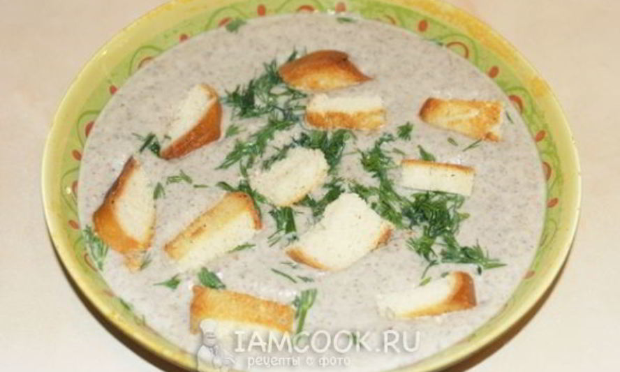 Рецепт суп пюре из шампиньонов со сливками