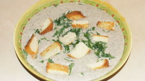 суп пюре из шампиньонов со сливками