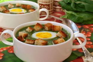 Суп-пюре из шпината