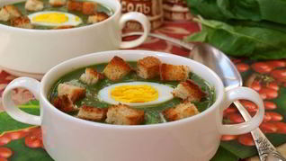 Суп-пюре из шпината