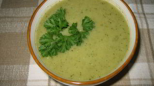 Суп-пюре из стручковой фасоли