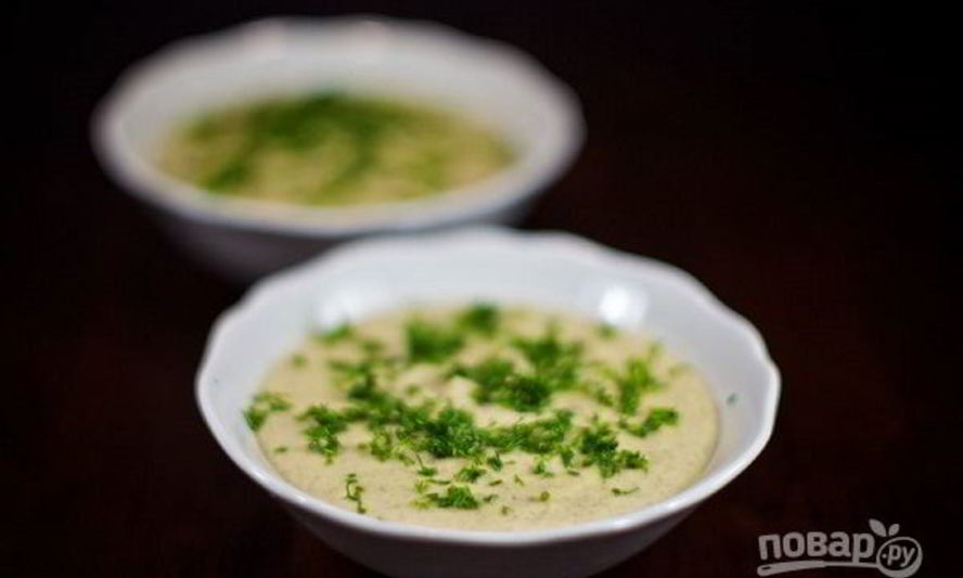 Рецепт суп-пюре из свежих грибов