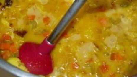 суп-пюре из цветной капусты с куркумой