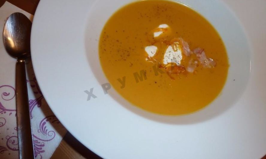 Рецепт суп пюре из тыквы помидоров и морепродуктов
