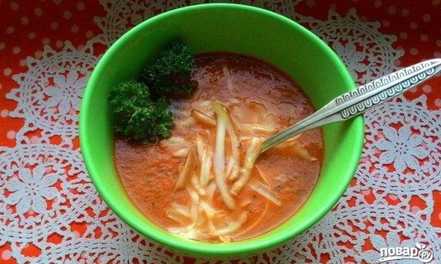 Рецепт томатный суп-пюре простой