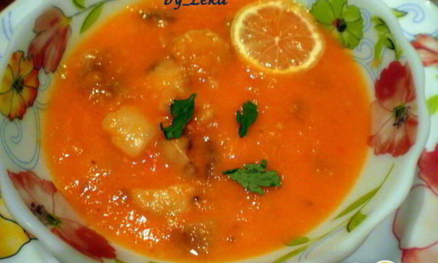 Рецепт томатный суп-пюре с костным мозгом