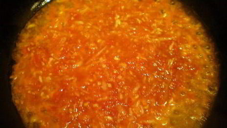 томатный суп-пюре с костным мозгом