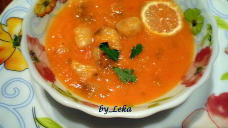 томатный суп-пюре с костным мозгом