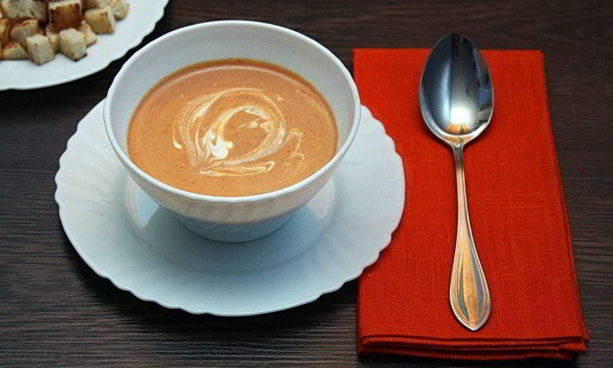 Рецепт томатный суп-пюре со сливками