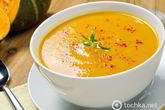 Тыквенный суп-пюре с плавленым сыром
