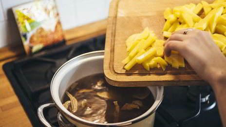 суп с белыми грибами и булгуром