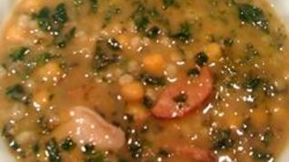 Суп с чечевицей и шпинатом в скороварке