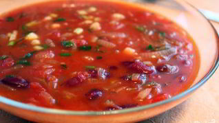 Суп с фасолью и капустой