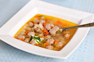 Суп с фрикадельками из говяжего фарша