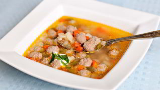 Суп с фрикадельками из говяжего фарша