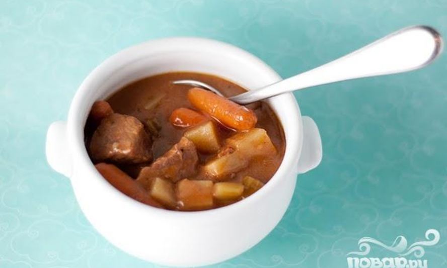 Рецепт суп с говядиной и овощами