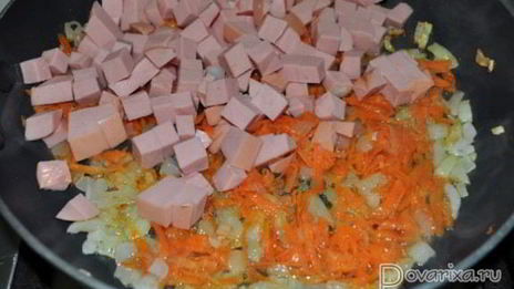 суп с колбасой