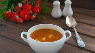 Суп с макаронами и мясом