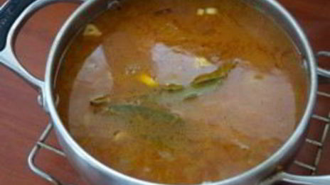 суп с макаронами и мясом