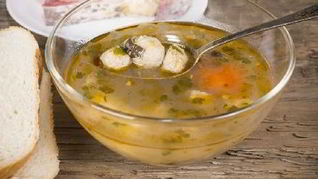 Суп с рыбными кнелями